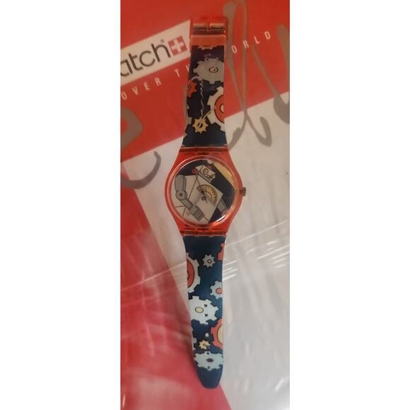 Swatch Watch ROBOBOY GR135PACK Steve Guarnaccia Box HAND SIGNED AUTOGRAPH NOS - Picture 3 of 14